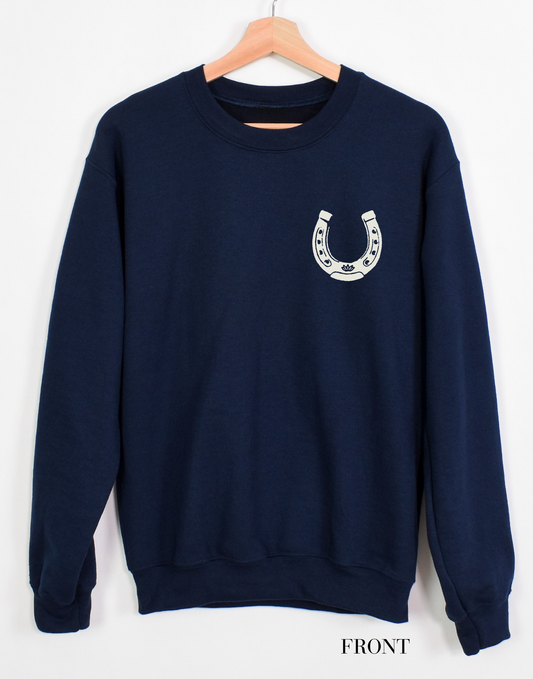 Heritage Horseshoe Pullover Sweatshirt - Navy