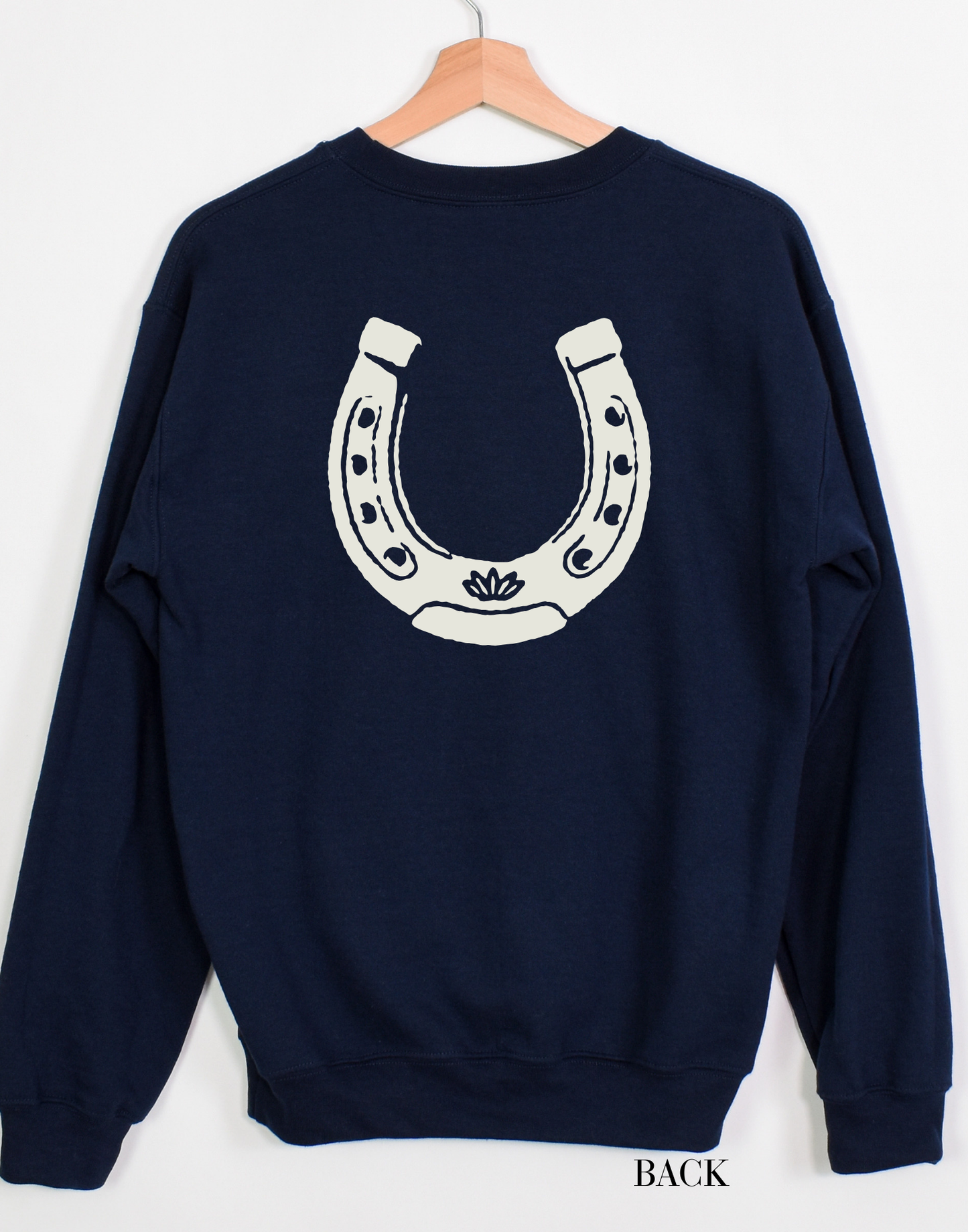Heritage Horseshoe Pullover Sweatshirt - Navy