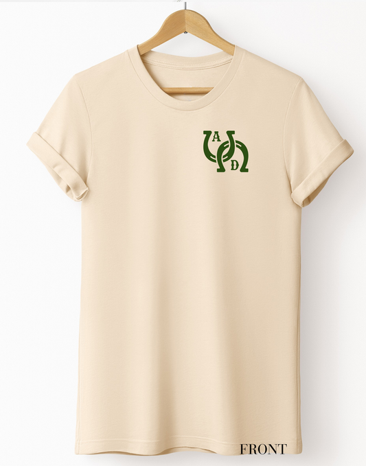 AD Signature Horseshoe T-Shirt - Soft Cream
