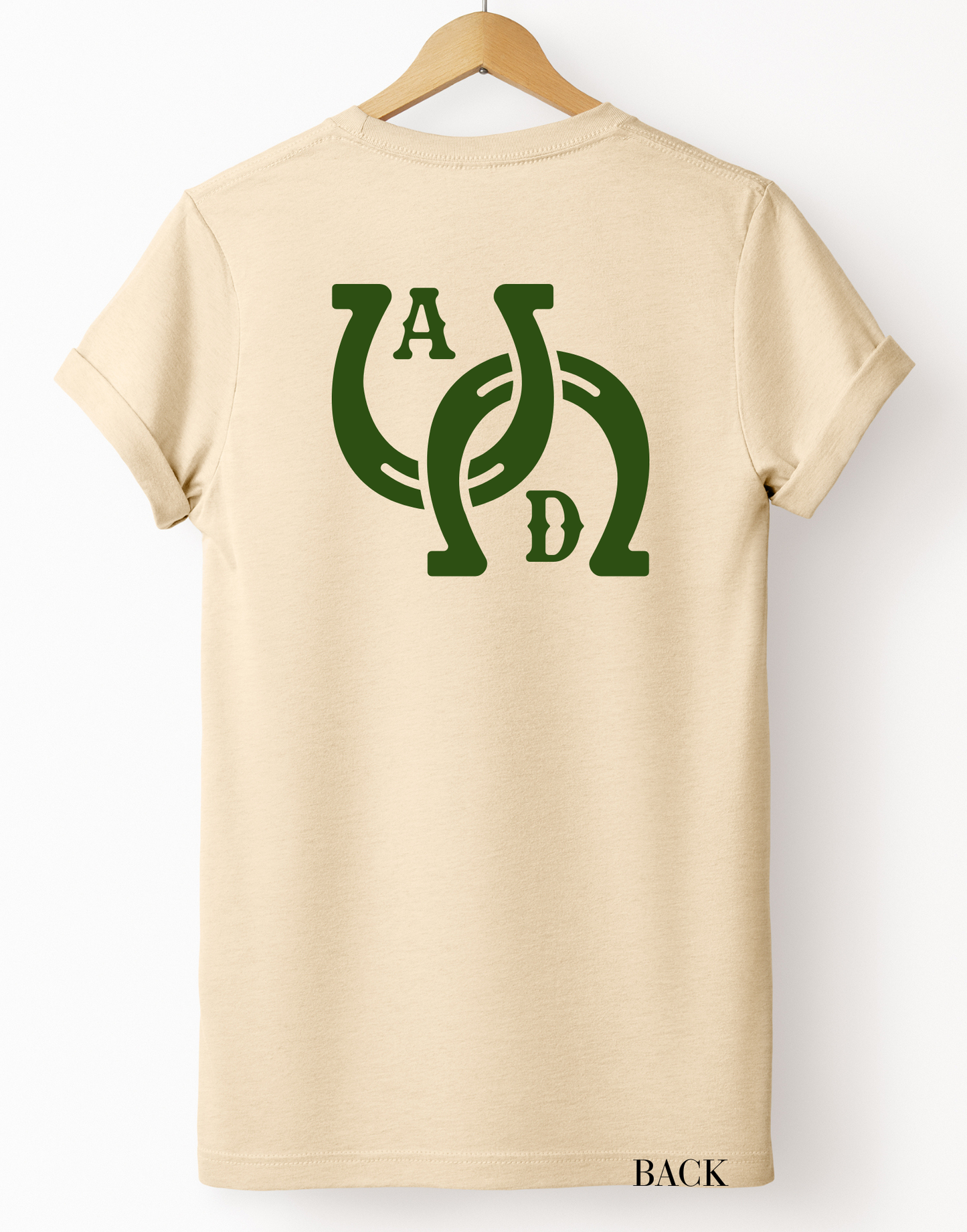 AD Signature Horseshoe T-Shirt - Soft Cream