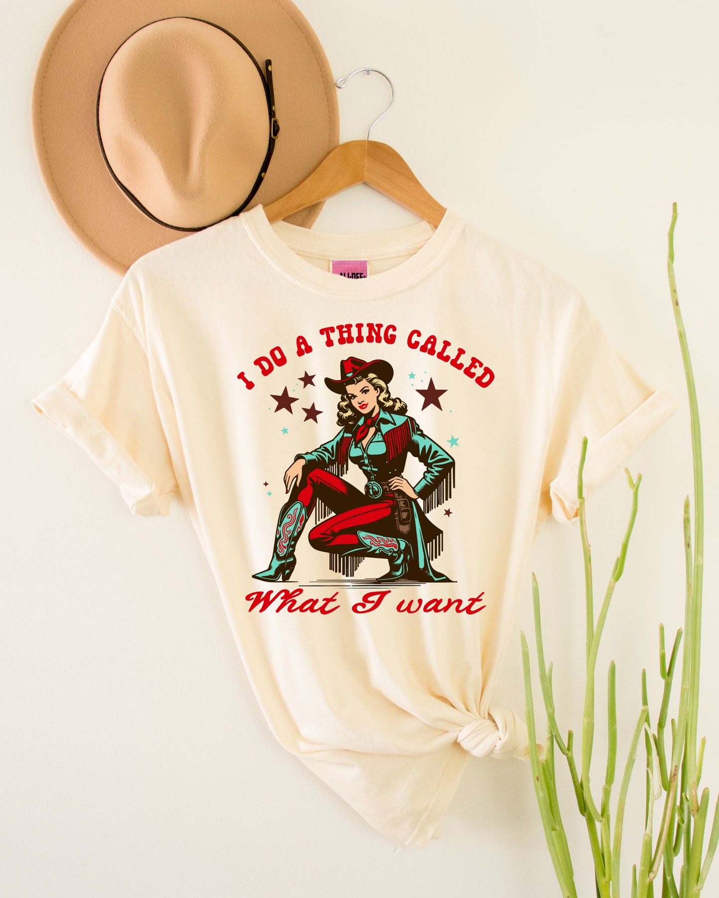 I Do What I Want Graphic Tee - Vintage White