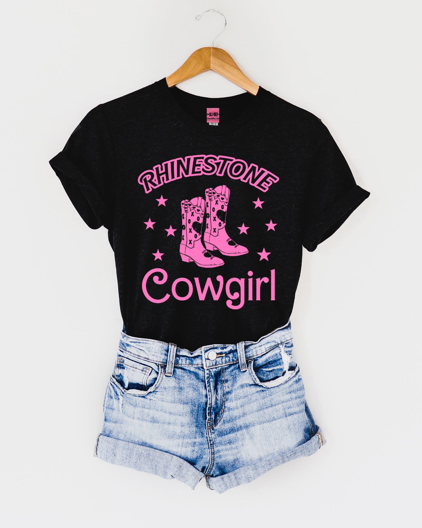 wholesale barbie tshirt wholesale graphic tees wholesale graphic t-shirt black wholesale t-shirt with barbie pink wholesale cowgirl tshirt