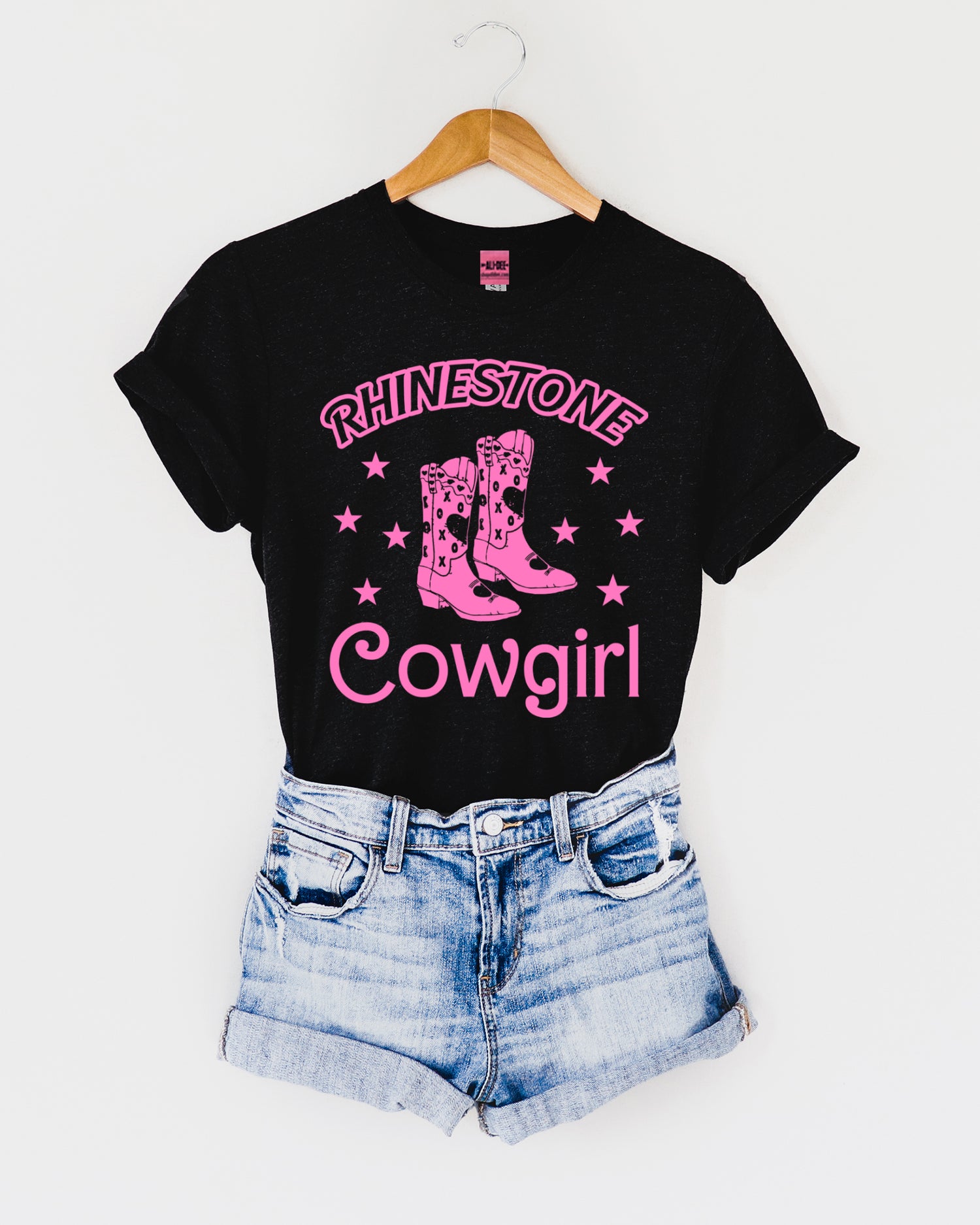 wholesale barbie tshirt wholesale graphic tees wholesale graphic t-shirt black wholesale t-shirt with barbie pink wholesale cowgirl tshirt