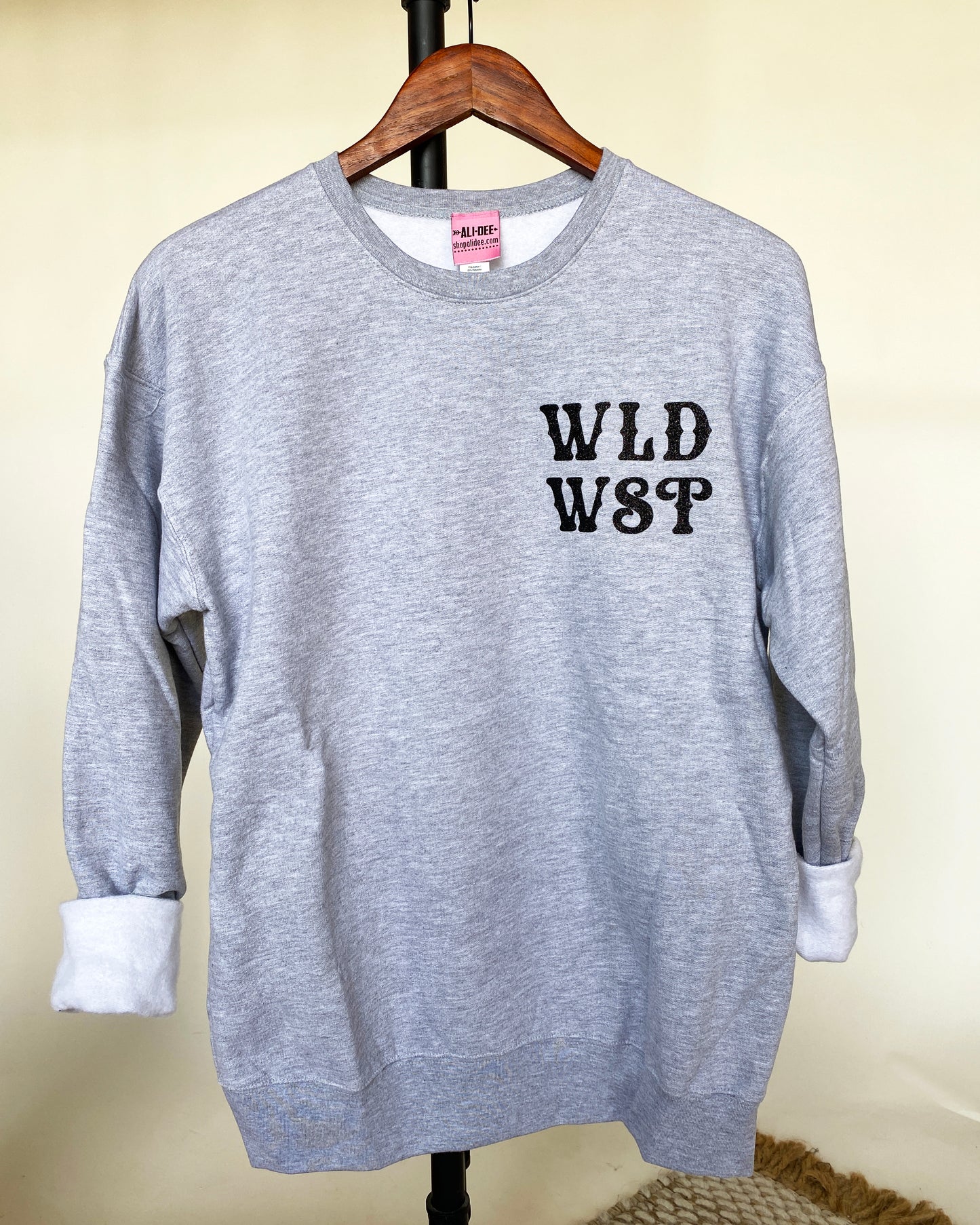 WLD WST Western Graphic Sweatshirt - Grey Sweatshirt