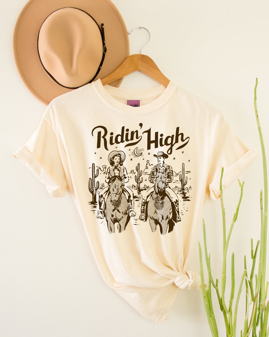Ridin' High Tee - Vintage White