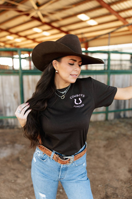 Cowboys Forever Western T-Shirt - Chocolate