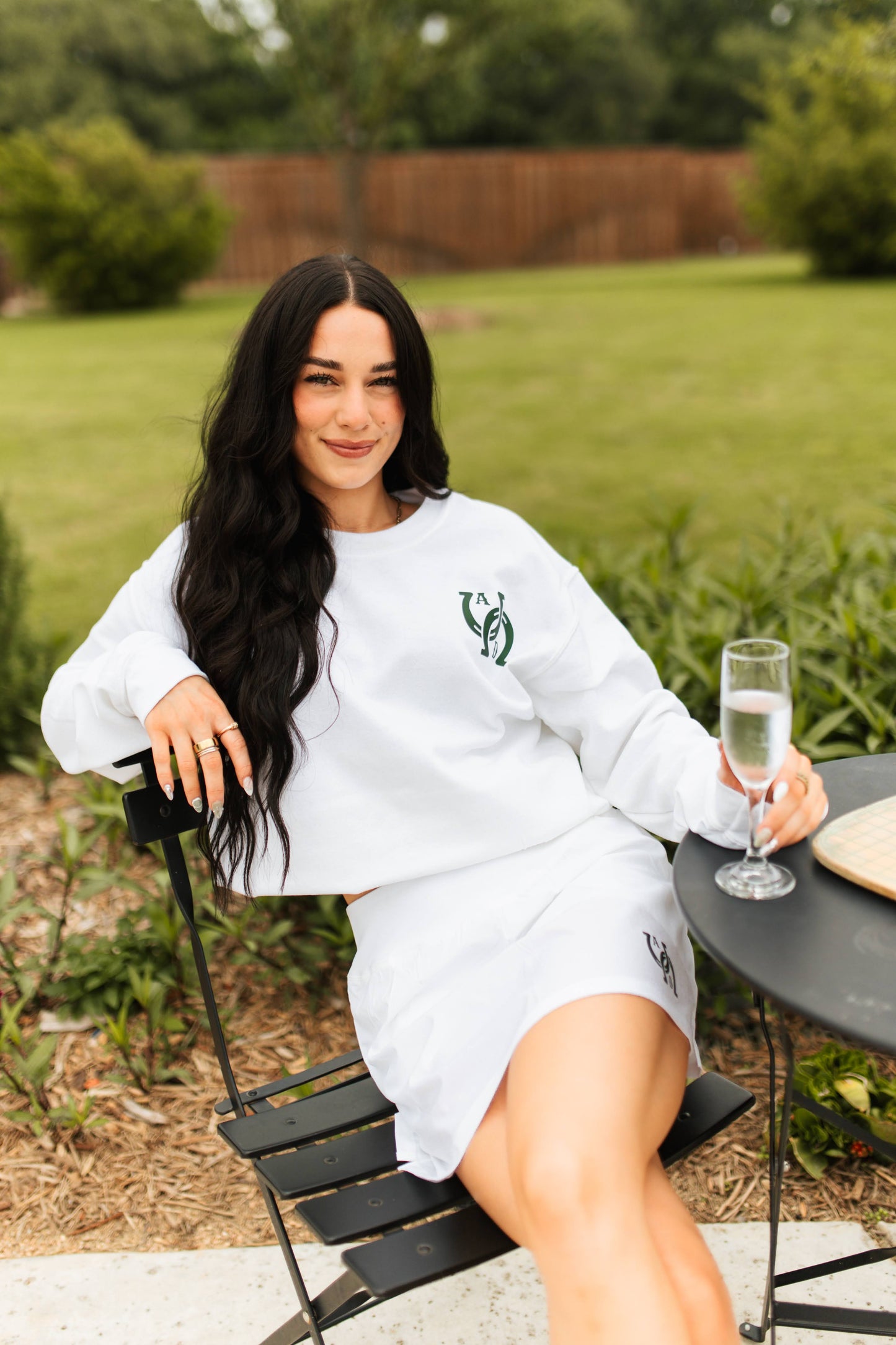 AD Signature Horseshoe Sweatshirt - White