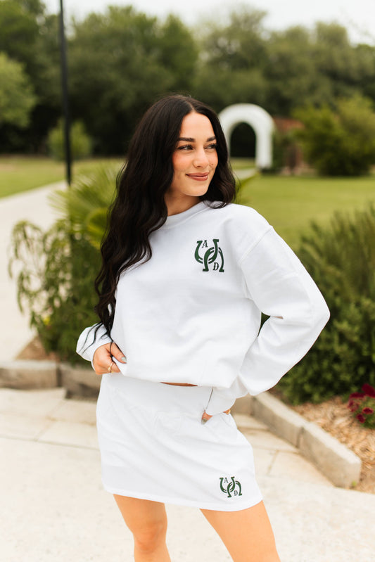 AD Signature Horseshoe Sweatshirt - White