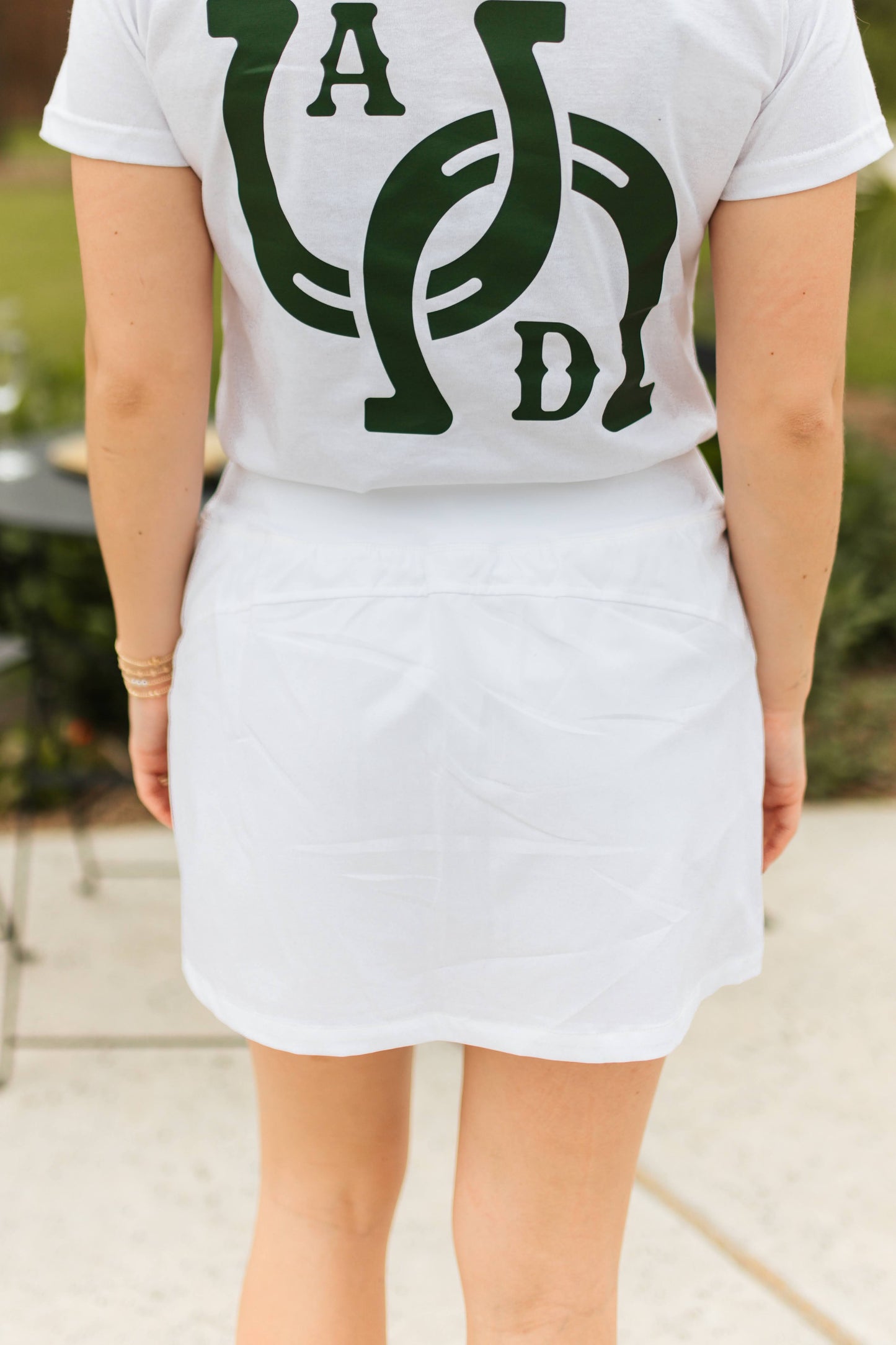 AD Signature Horseshoe Active Skort - White