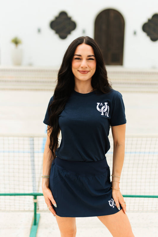 AD Signature Horseshoe T-Shirt - Navy