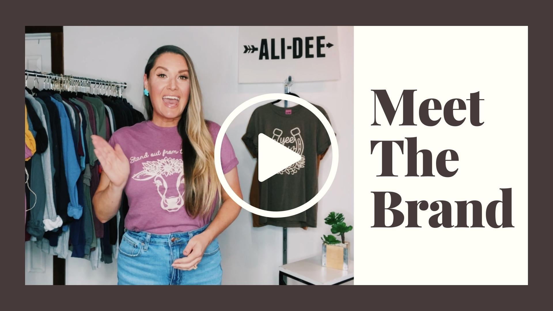 Load video: Ali Dee introduces the brand and talks about brand basics, like fit, sizing, and comfort.