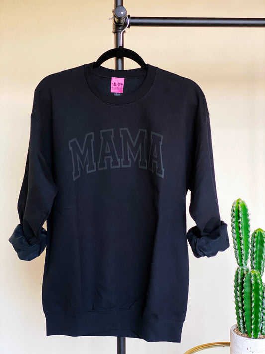 Mama Puff Graphic Sweatshirt - Black