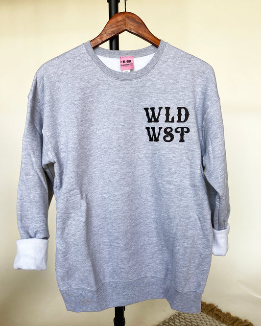 WLD WST Western Graphic Sweatshirt - Grey Sweatshirt