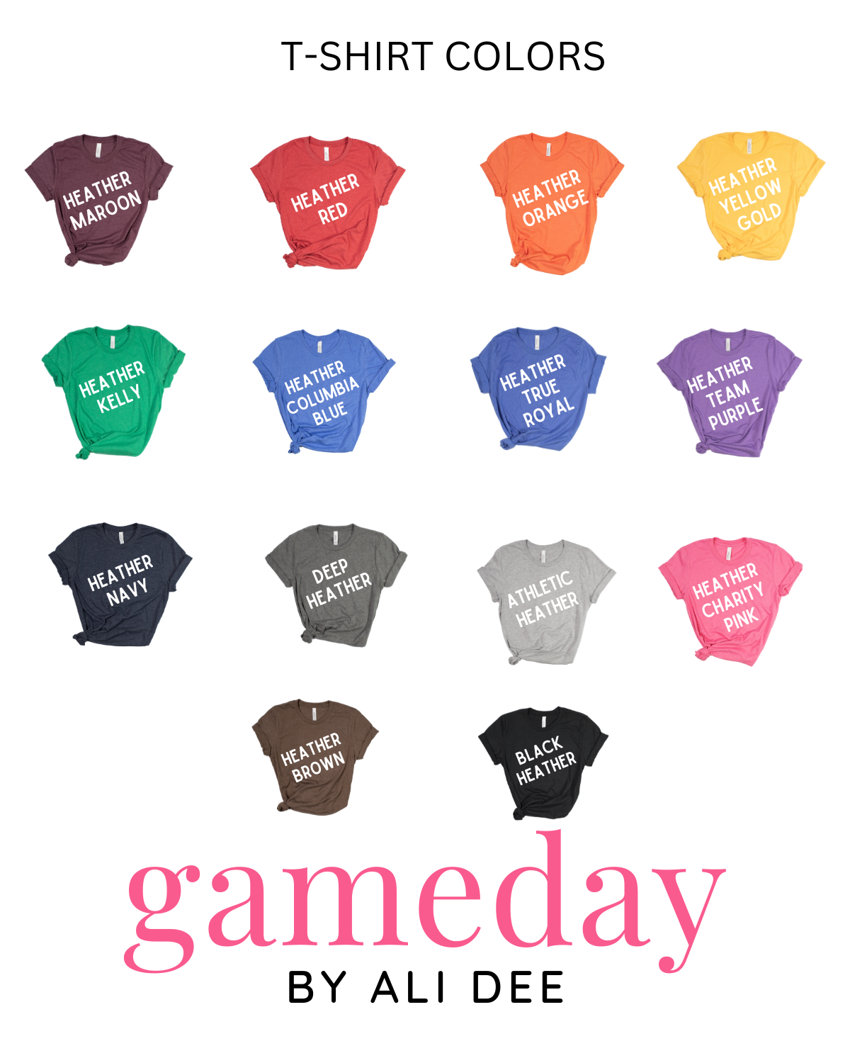 Gameday By Ali Dee Customizable Gameday Wavy Logo Graphic Tee - Pick Your Colors