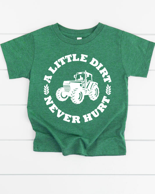 Kids Little Dirt Never Hurt- Kelly Green