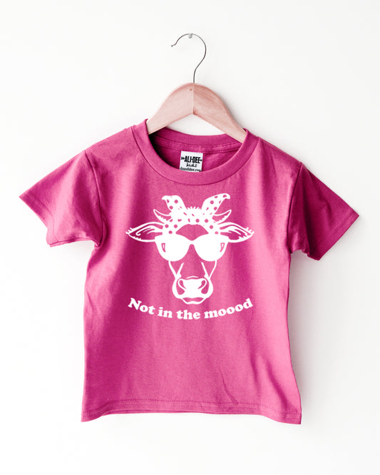 Toddler Not in the Mood Tee - Vintage Hot Pink