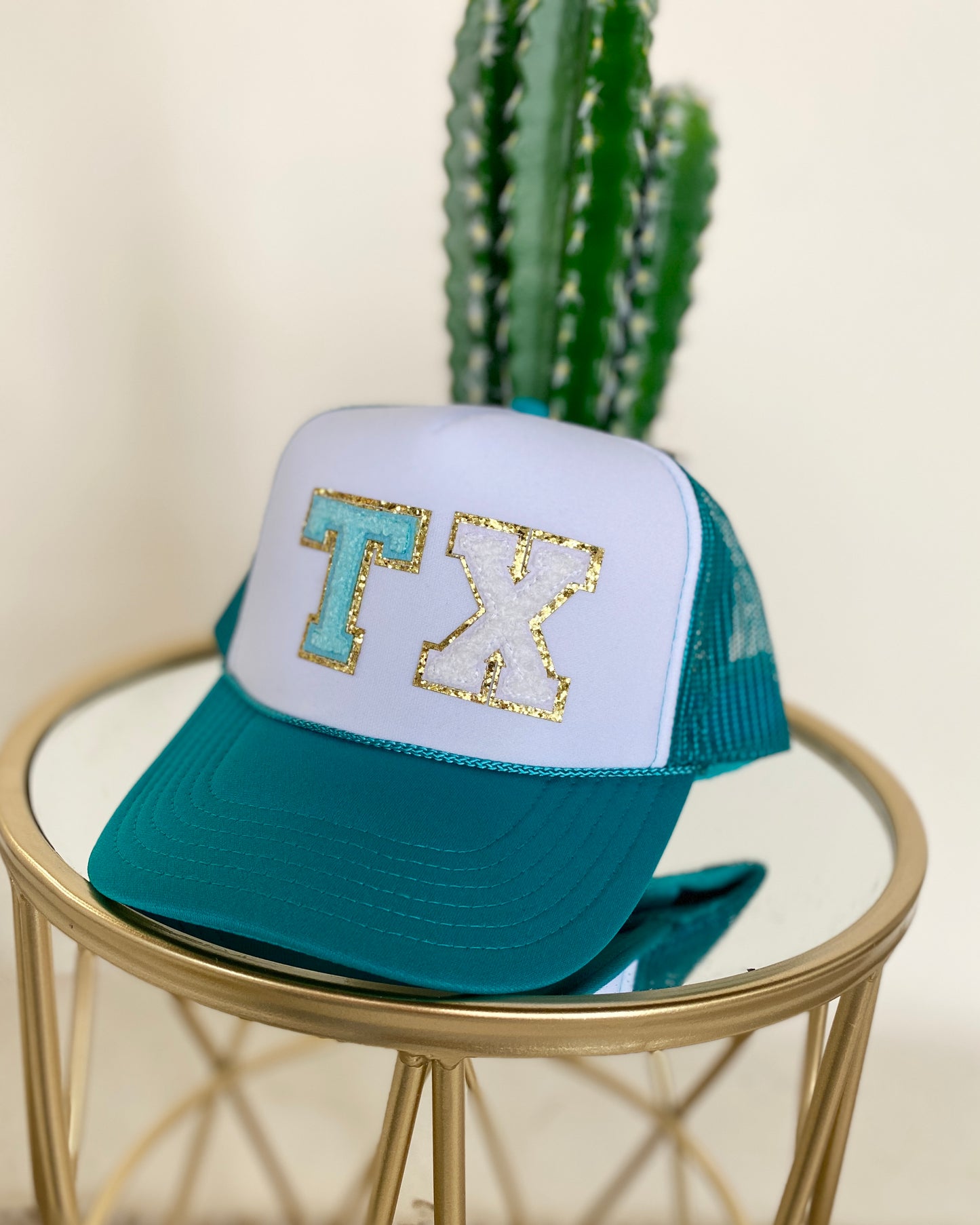 TX Chenille Letters Trucker Hat - Jade