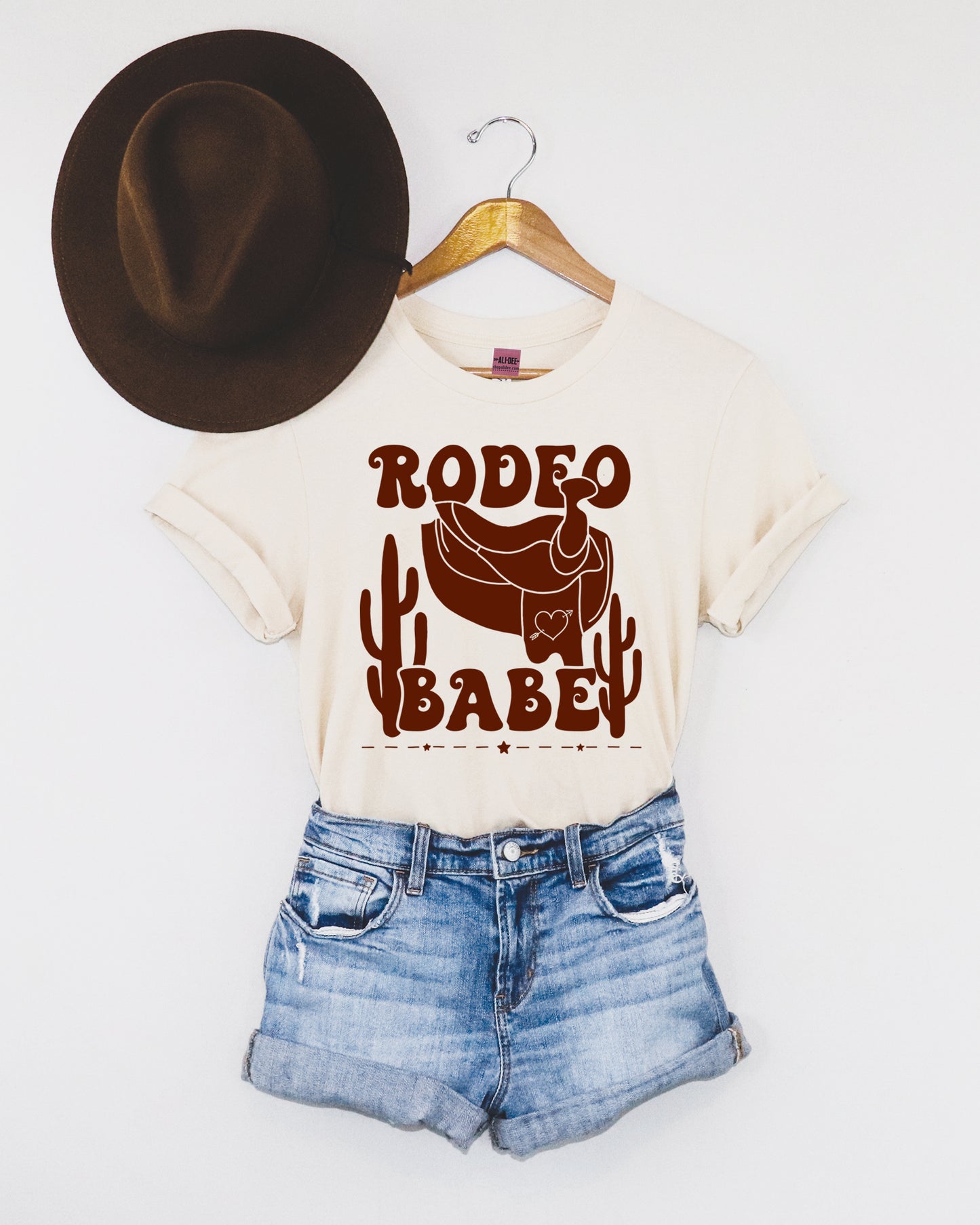 Rodeo Babe Tee- Vintage White