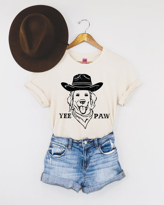 Yee Paw Western Graphic Tee - Vintage White